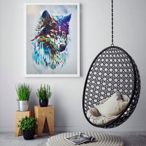 Wolf spirit digital art Poster